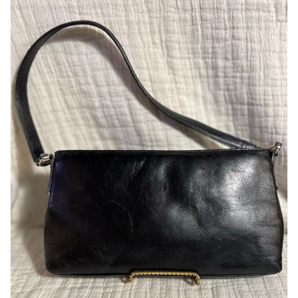 Talbot Black Leather shoulder bag - Picture 2 of 7
